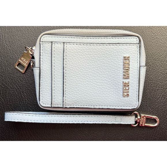 Steve Madden Bpipper Zip Around Card Case Wristlet Color:bCornflower Blue - Picture 5 of 7